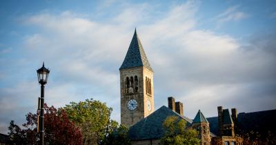 Cornell clock tower and horizon