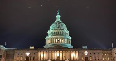 United States Capitol Building at night